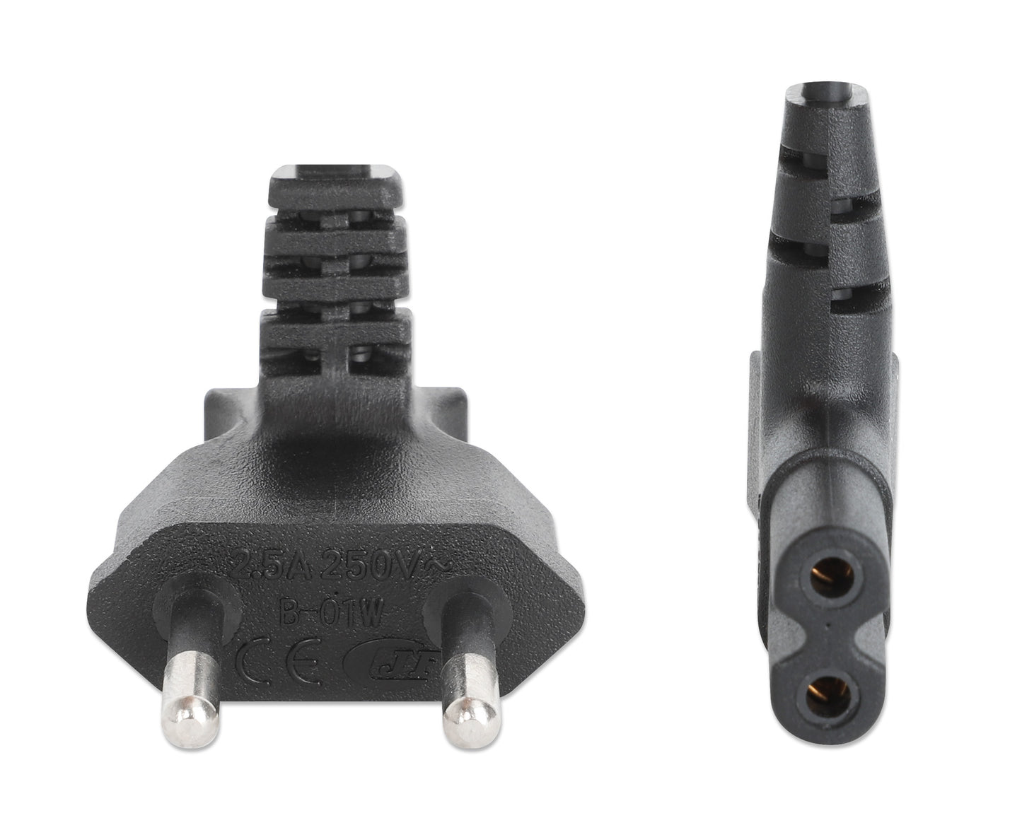 Angled EU Power Cable C7 to CEE 7/16, 2 m Image 6