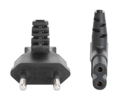 Angled EU Power Cable C7 to CEE 7/16, 2 m Image 6