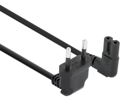 Angled EU Power Cable C7 to CEE 7/16, 3 m Image 3