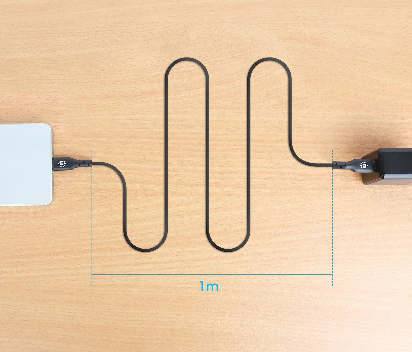 USB 2.0 Type-C Cable, 100 W, 1 m Image 7