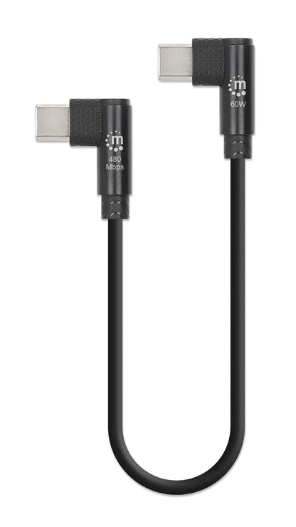 Short USB-C Charging Cable 60 W, 20 cm (8 in.), 5-Pack Image 2