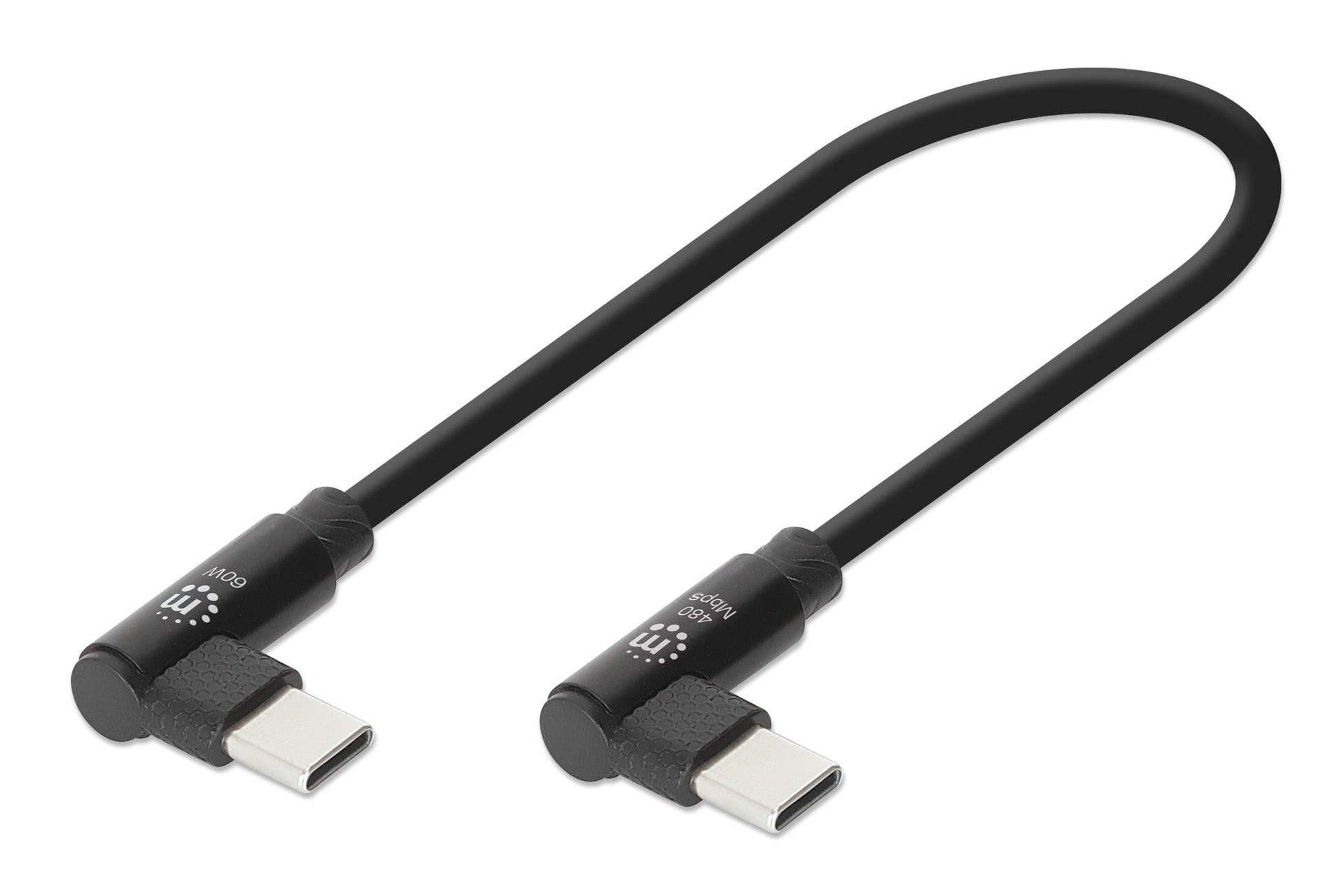 Short USB-C Charging Cable 60 W, 20 cm (8 in.), 5-Pack Image 3