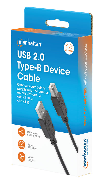 USB 2.0 Type-B Device Cable, 3 m (10 ft.) Packaging Image 2