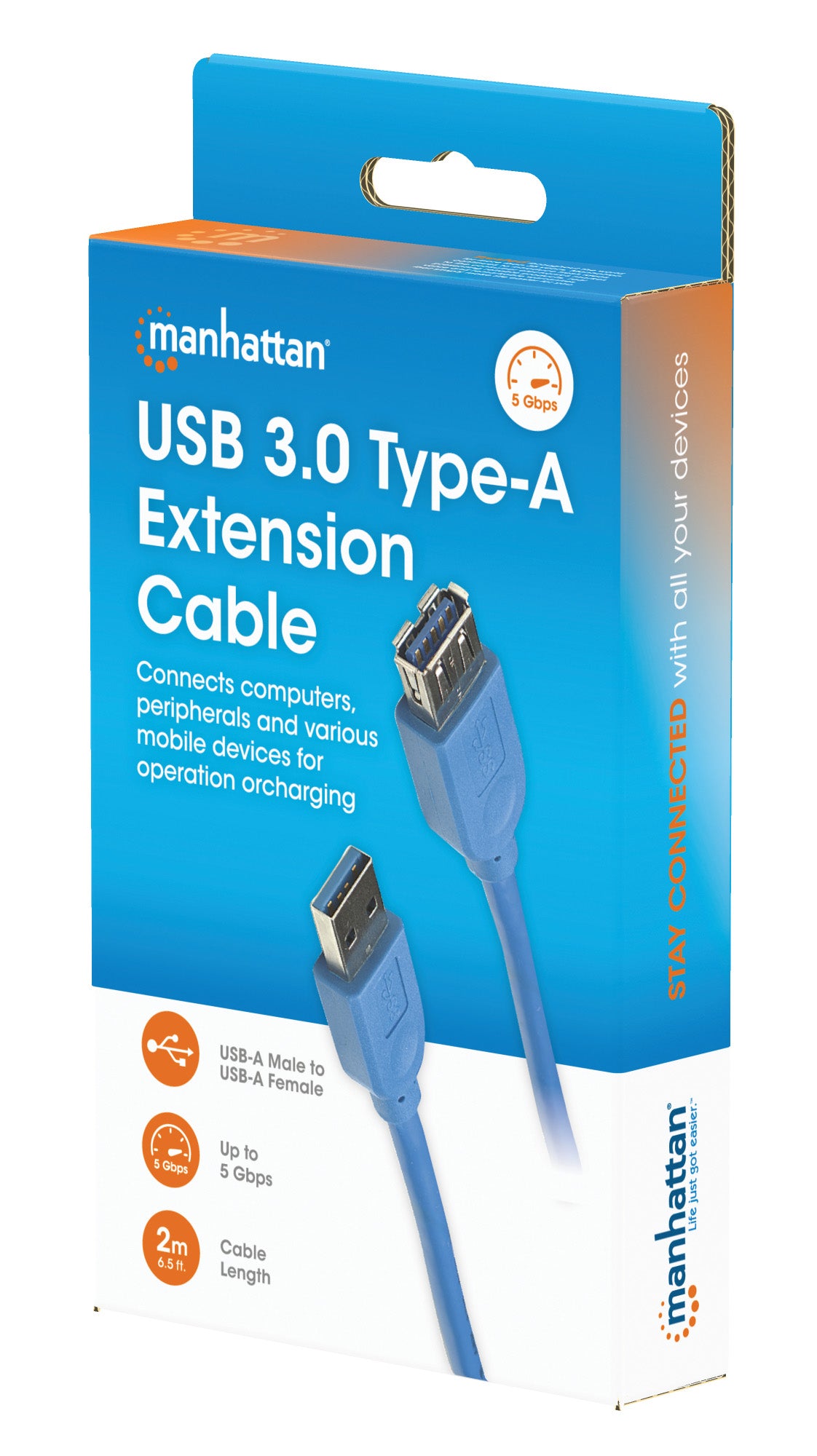 USB 3.0 Type-A Extension Cable, 2 m (6.5 ft.) Packaging Image 2