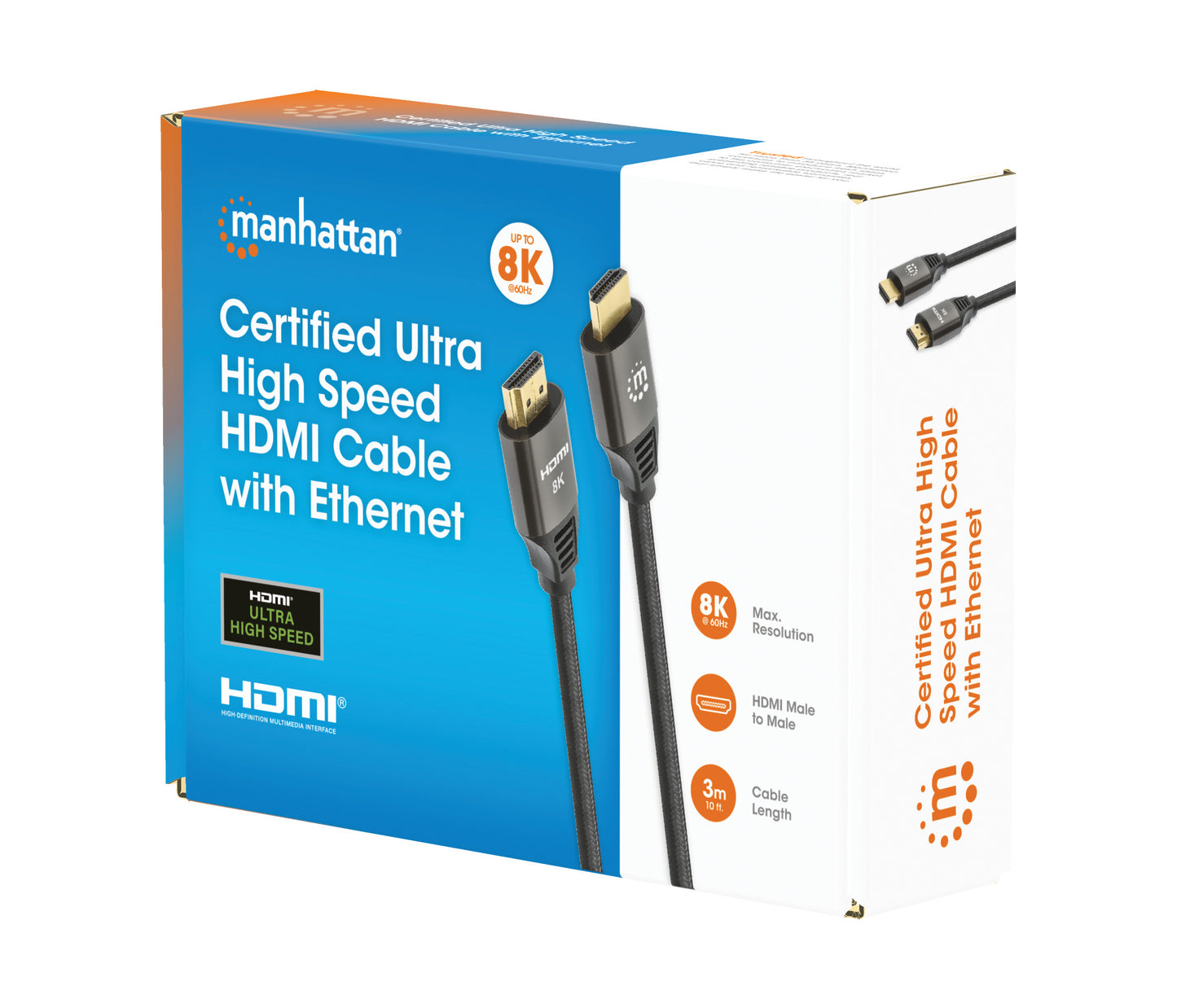 8K@60Hz Certified Ultra High Speed HDMI Cable with Ethernet, 3 m (10 ft.) Packaging Image 2
