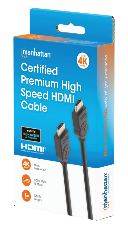 4K@60Hz Certified Premium High Speed HDMI Cable with Ethernet, 1 m (3 ft.) Packaging Image 2