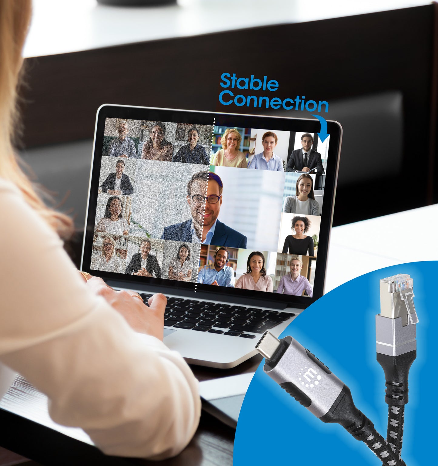 USB-C to Gigabit Ethernet Network Cable, 2 m (7 ft.) Image 5