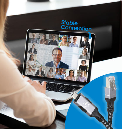 USB-C to Gigabit Ethernet Network Cable, 2 m (7 ft.) Image 5