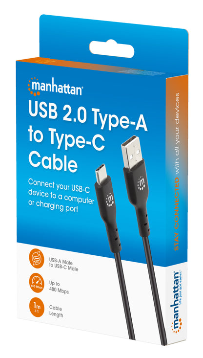 USB 2.0 Type-A to Type-C Cable, 1 m Packaging Image 2