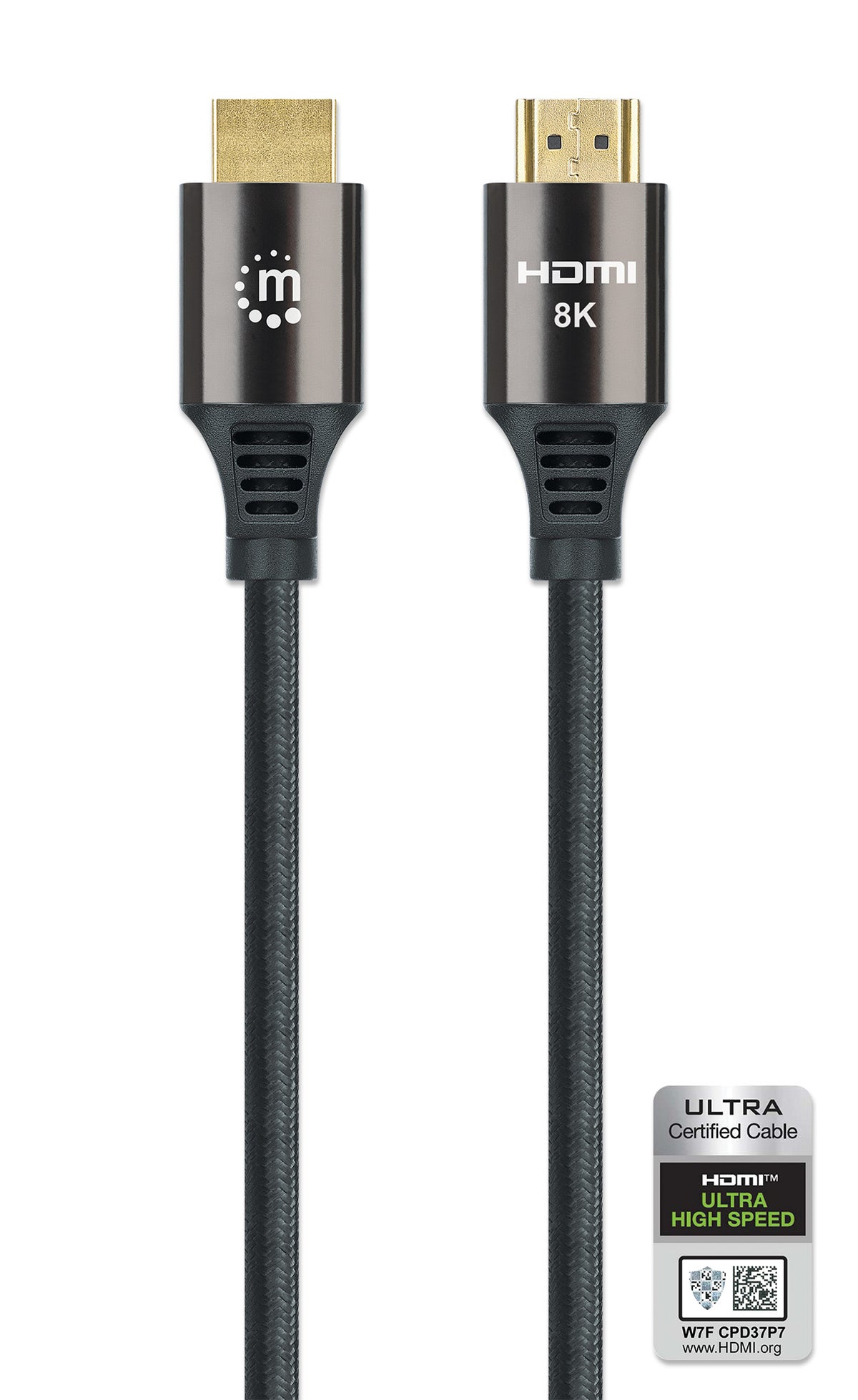 8K@60Hz Certified Ultra High Speed HDMI Cable with Ethernet, 1 m Image 5