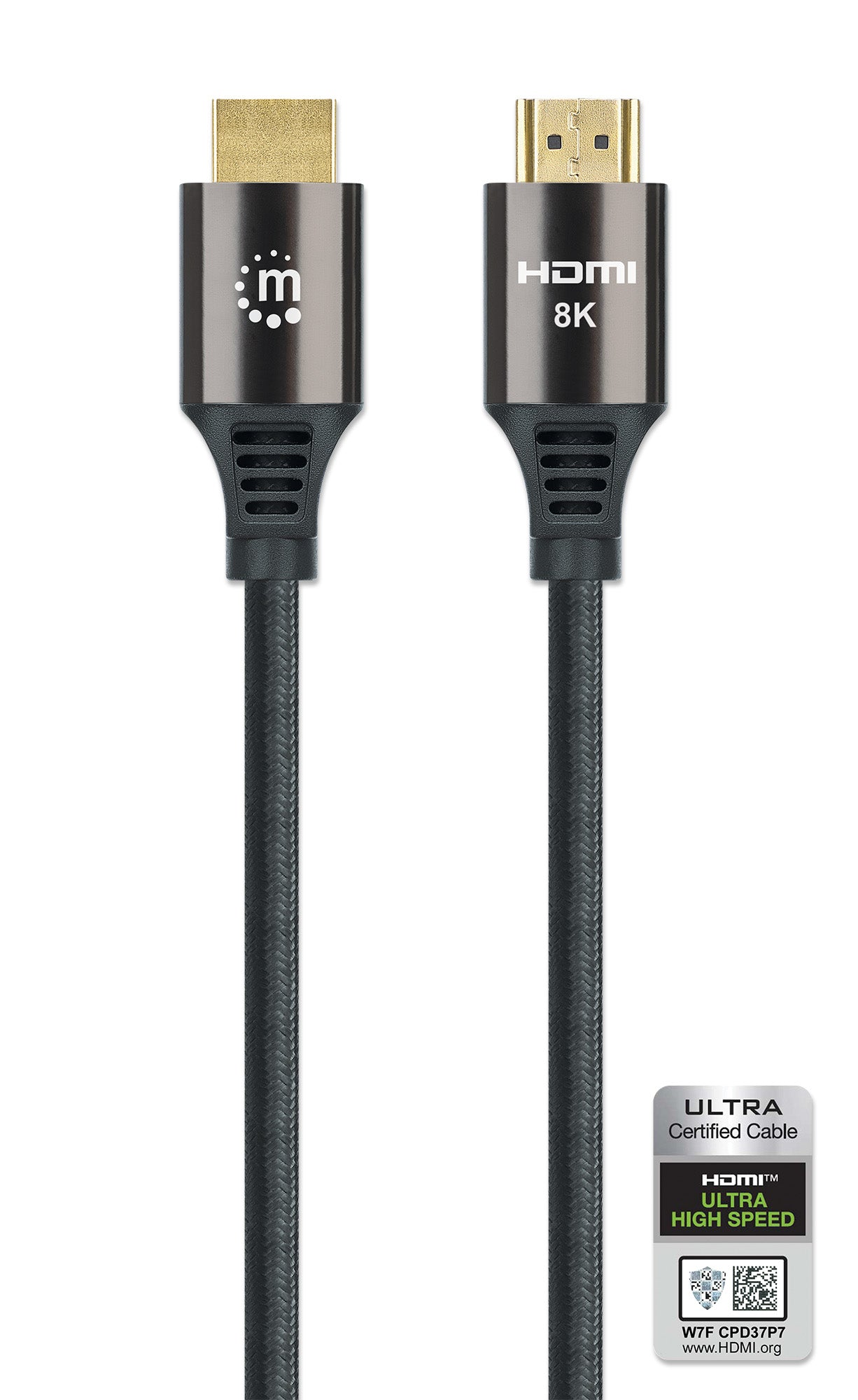 8K@60Hz Certified Ultra High Speed HDMI Cable with Ethernet, 1 m Image 5