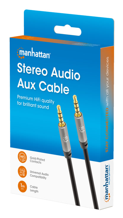 Stereo Audio Aux Cable, 1 m Packaging Image 2