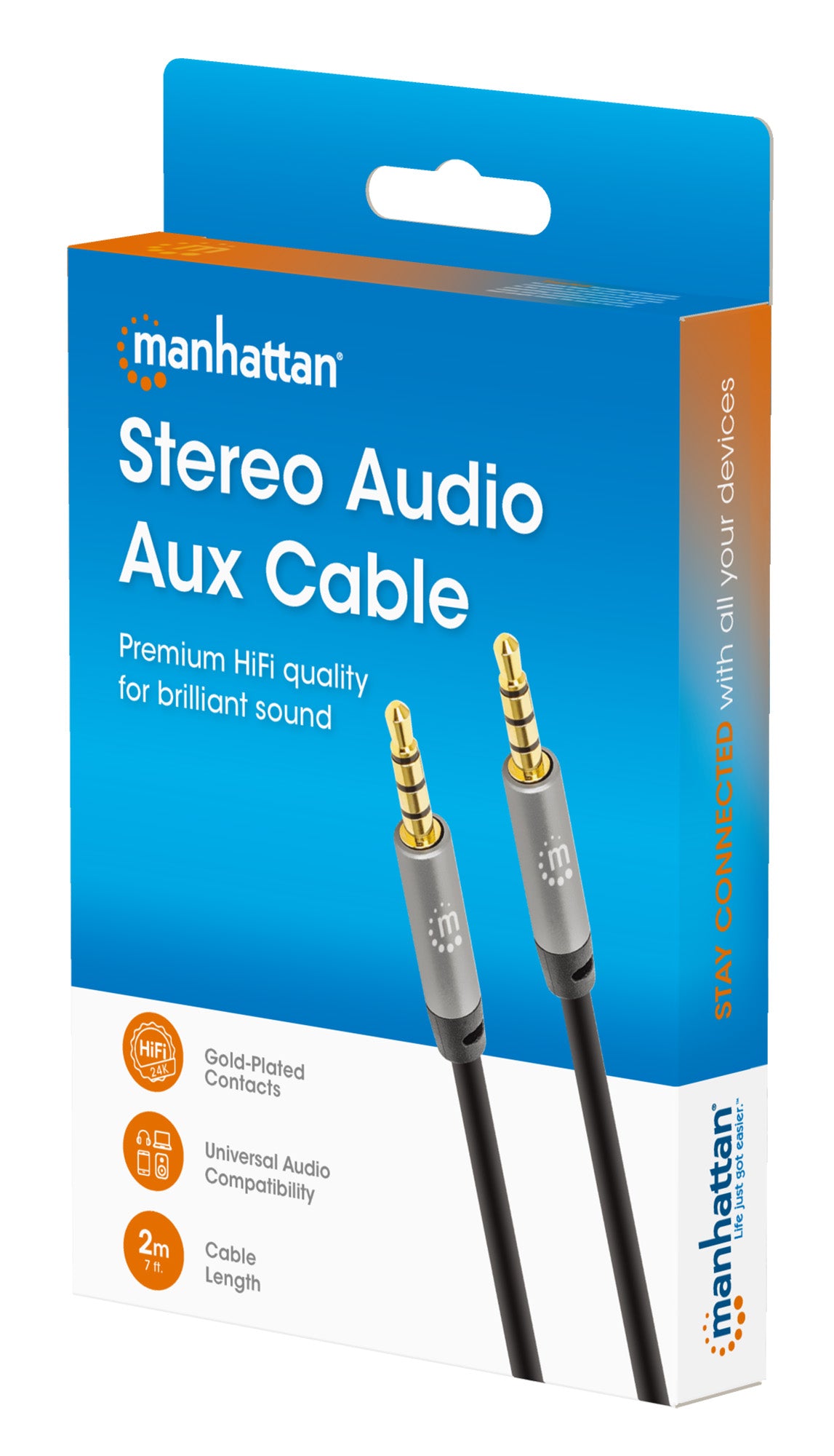 Stereo Audio Aux Cable, 2 m Packaging Image 2