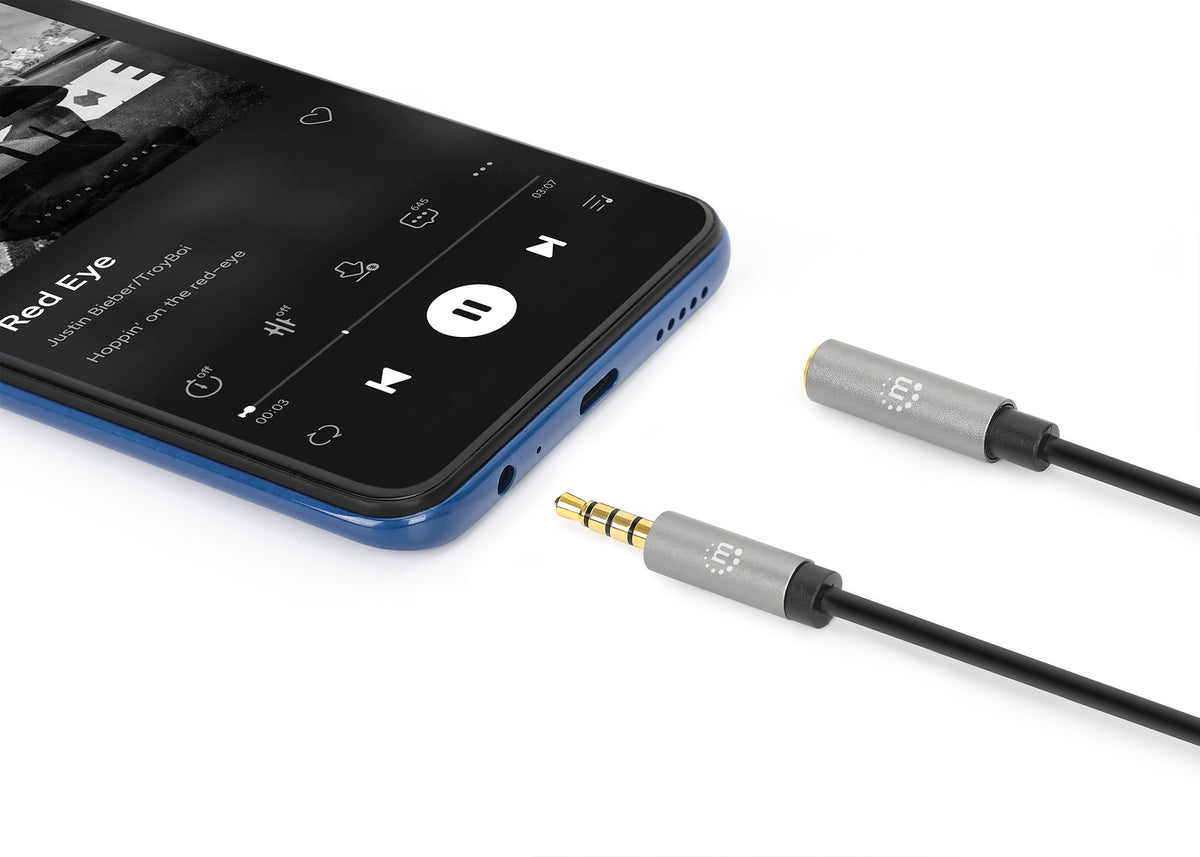 Stereo Audio Aux Extension Cable, 2 m Image 6