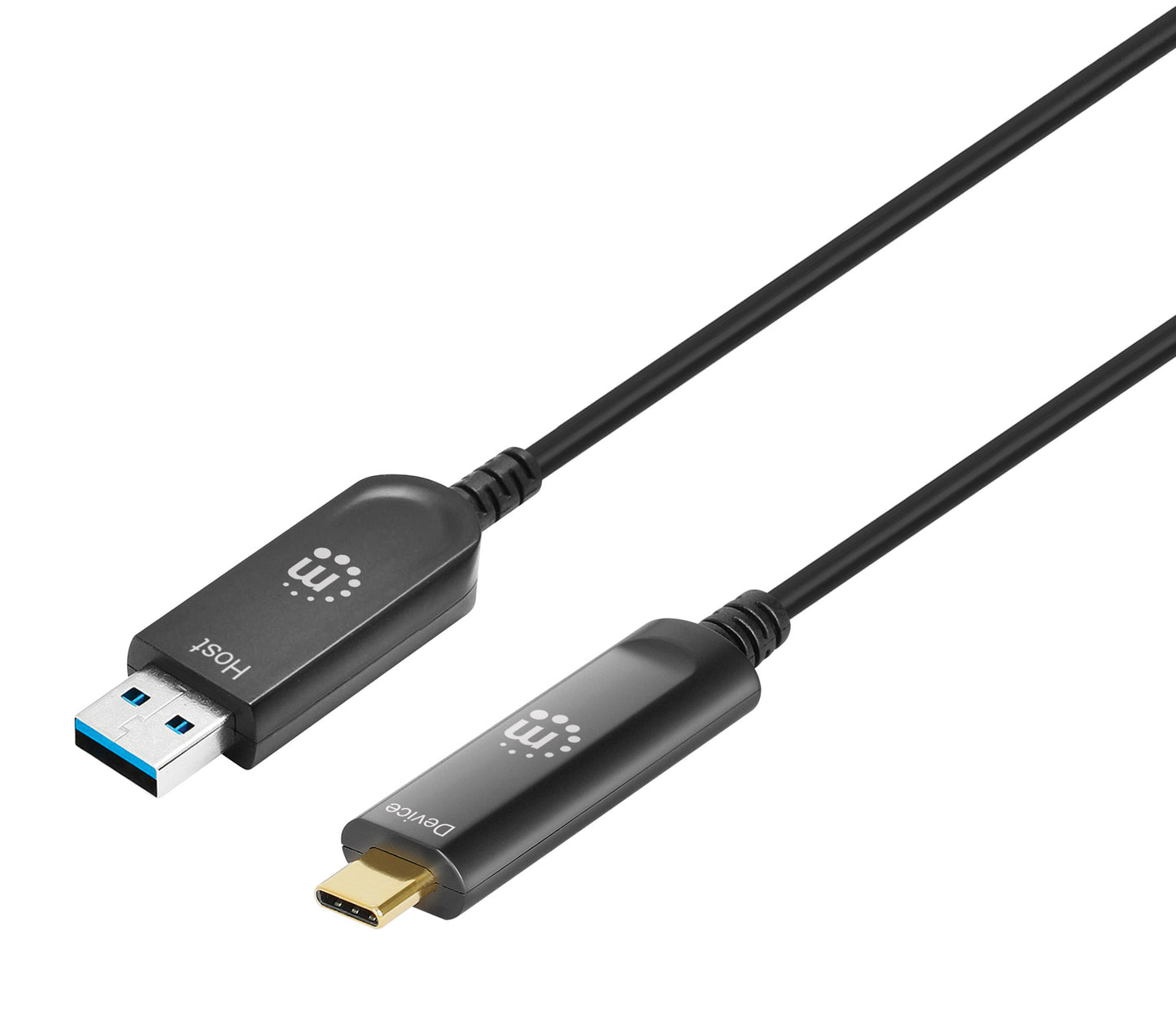 USB 3.0 Type-A to Type-C Active Optical Cable, 20 m Image 1
