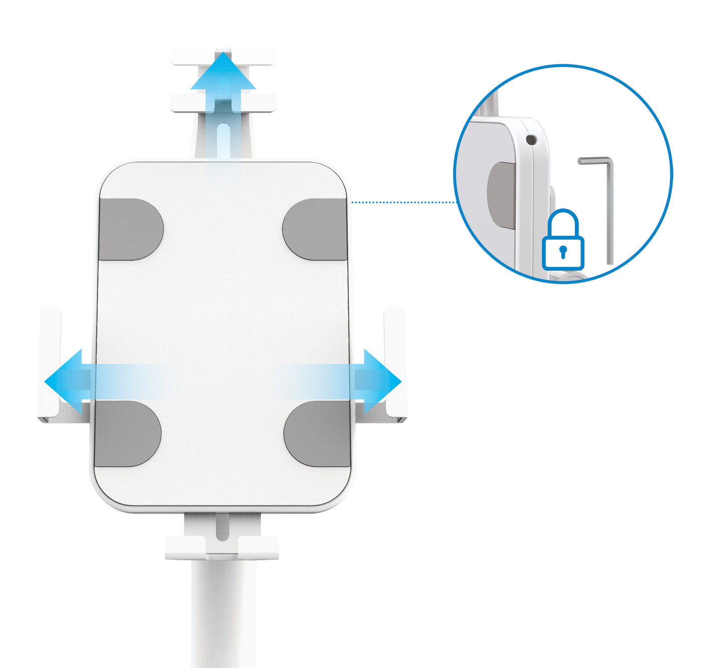 Anti-Theft Kiosk Floor Stand for Tablet and iPad Image 10