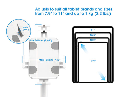Anti-Theft Desktop Kiosk Stand for Tablet and iPad Image 11