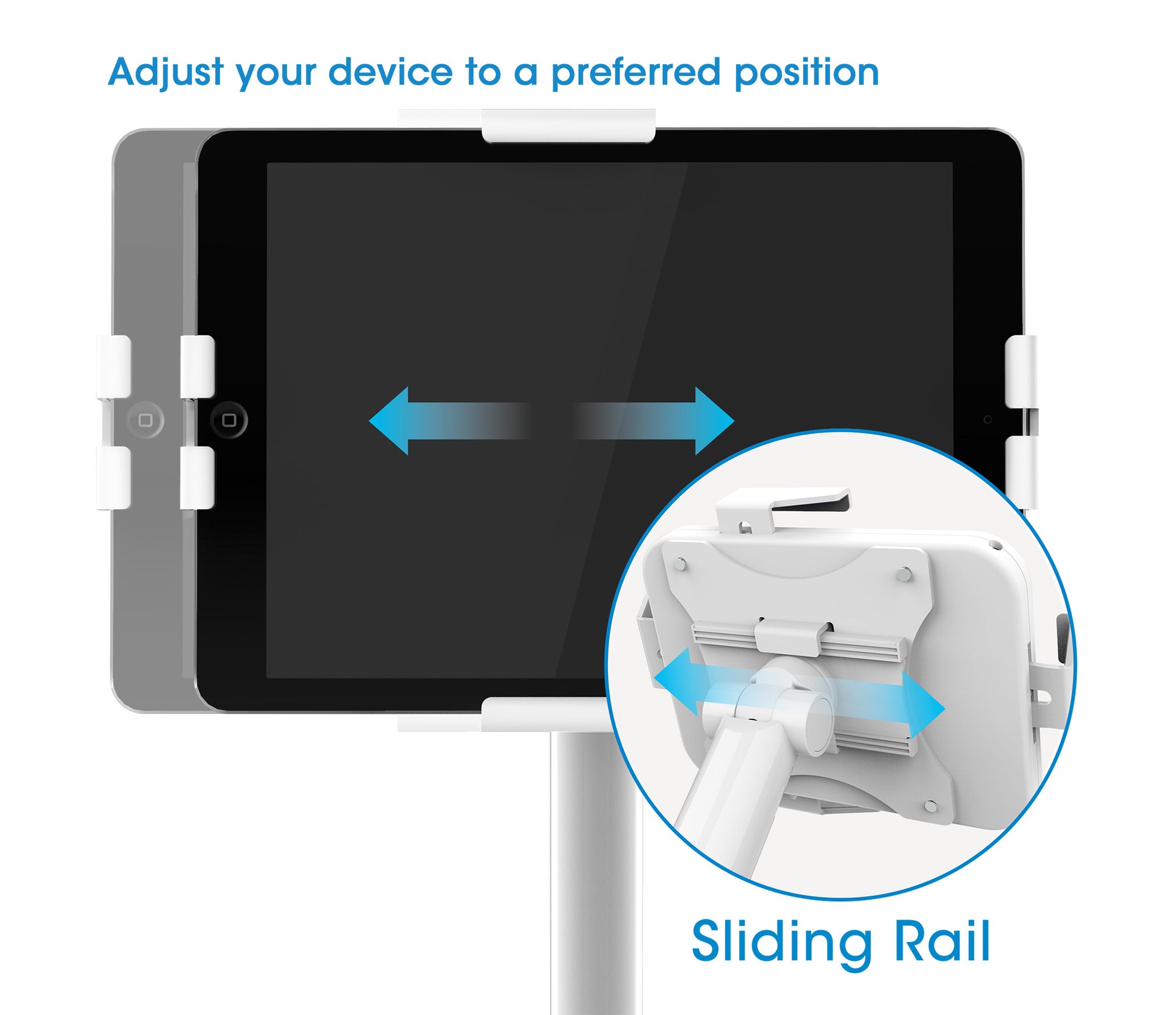 Anti-Theft Desktop Kiosk Stand for Tablet and iPad Image 12