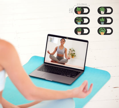 Laptop Webcam Cover Slide - Plant Design, Small, 6-Pack Image 7