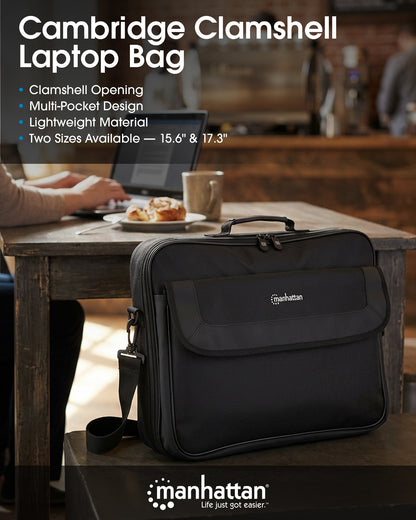 Cambridge Clamshell Laptop Bag 17.3" Image 11