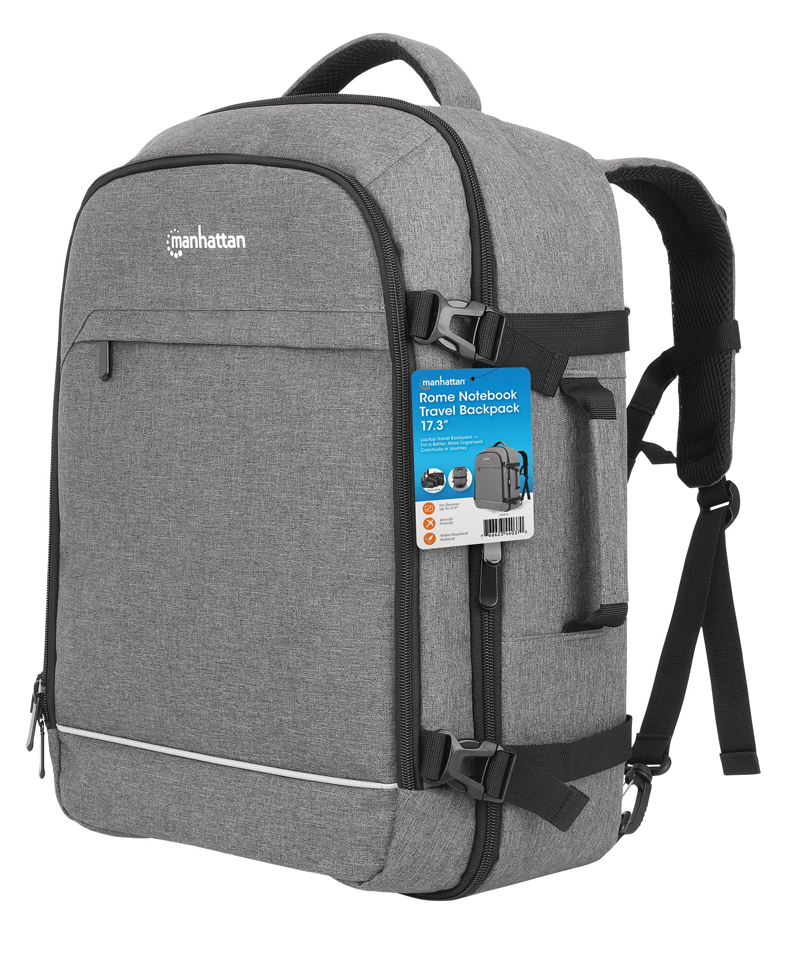 Rome Laptop Travel Backpack 17.3" Packaging Image 2