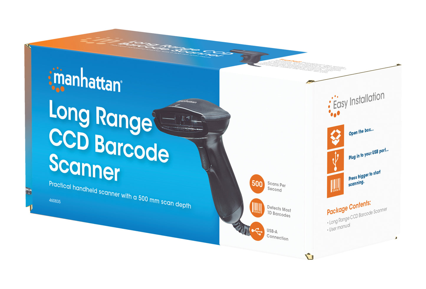 Long Range CCD Barcode Scanner Packaging Image 2