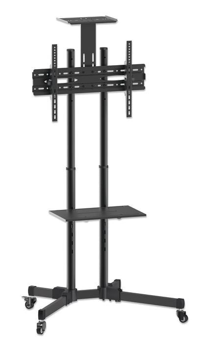 Economy Height-Adjustable Multimedia TV Cart, for 37" to 70" Displays Image 3