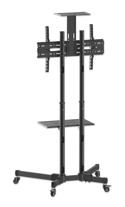 Economy Height-Adjustable Multimedia TV Cart, for 37" to 70" Displays Image 4