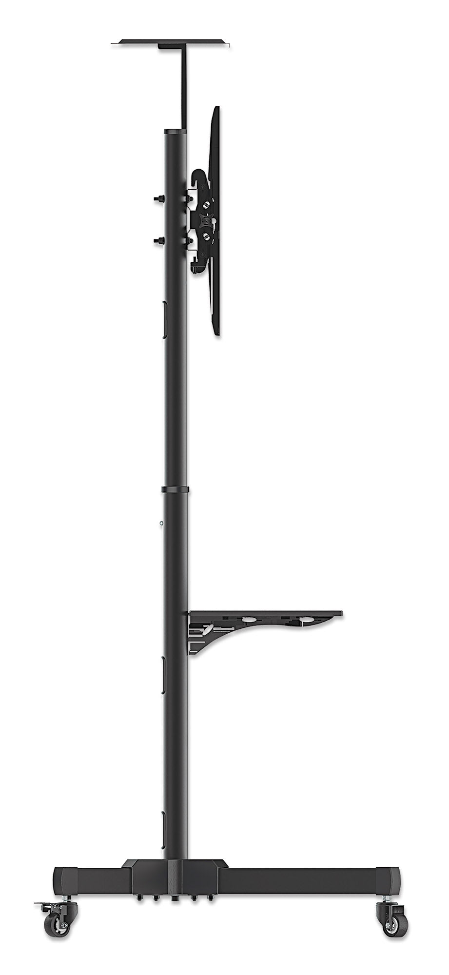 Economy Height-Adjustable Multimedia TV Cart, for 37" to 70" Displays Image 5