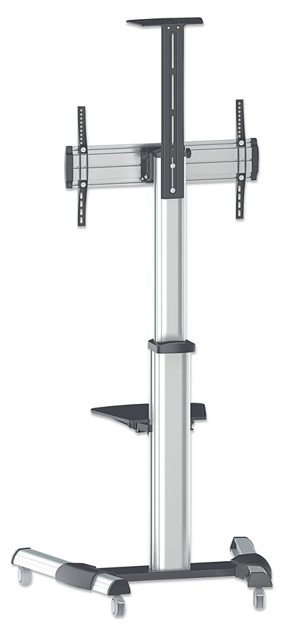 Aluminum Height-Adjustable Multimedia TV Cart, for 37" to 65" Displays Image 5