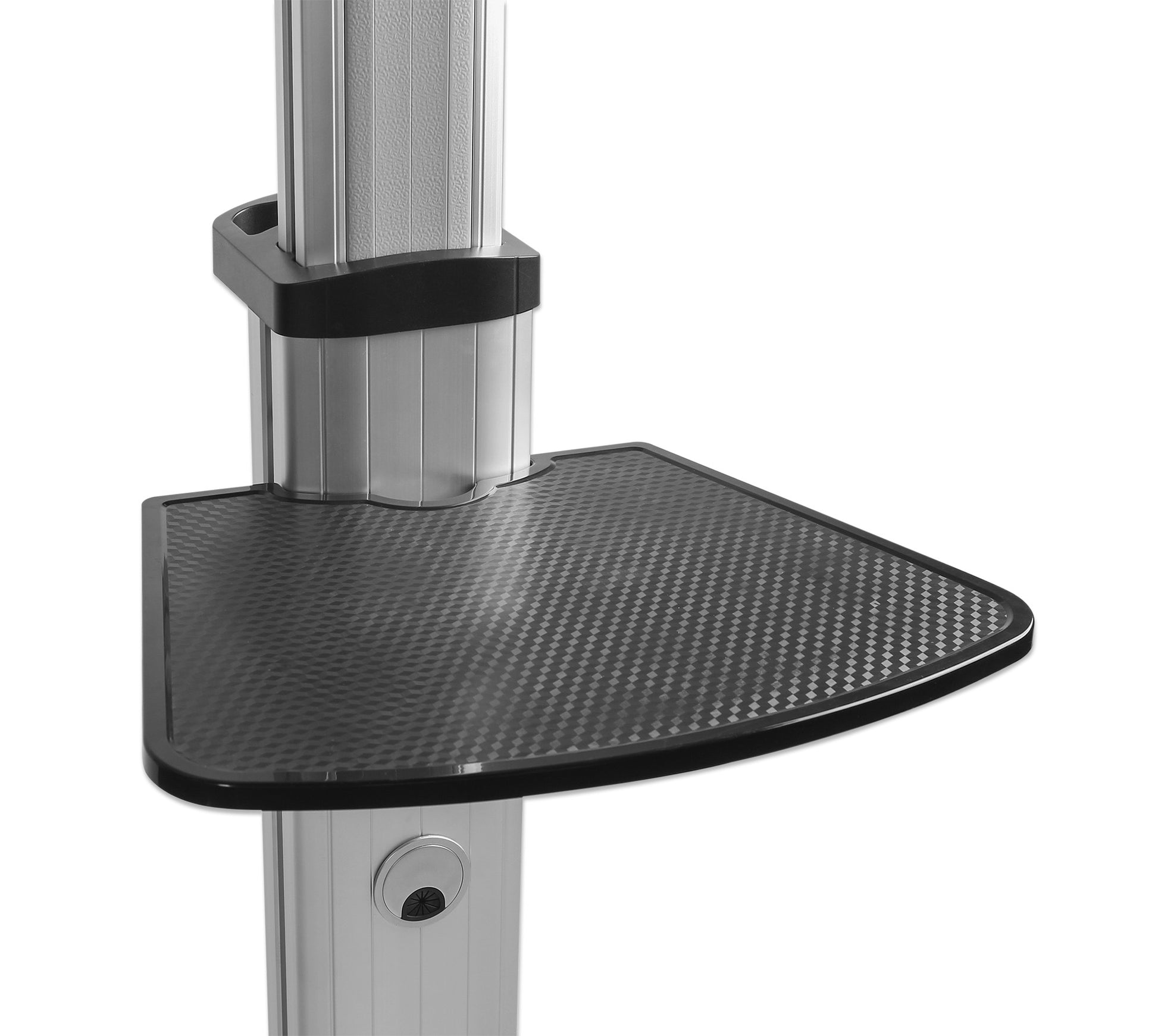 Aluminum Height-Adjustable Multimedia TV Cart, for 37" to 65" Displays Image 10