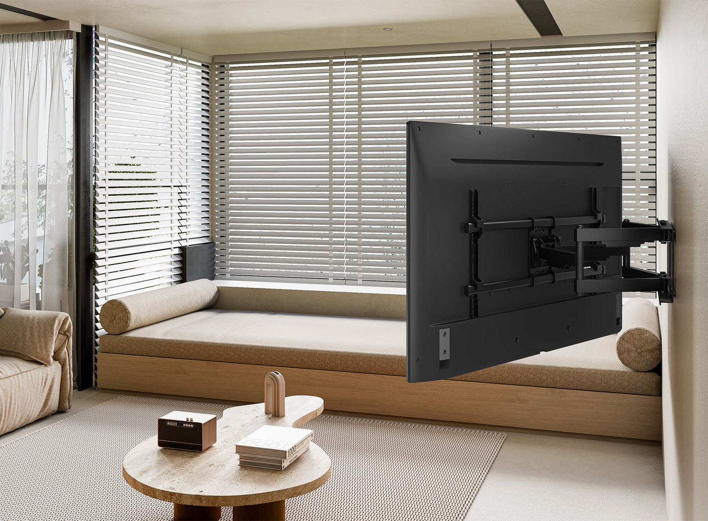 Full-Motion Large-Screen TV Wall Mount, for 37" to 90" Displays Image 10