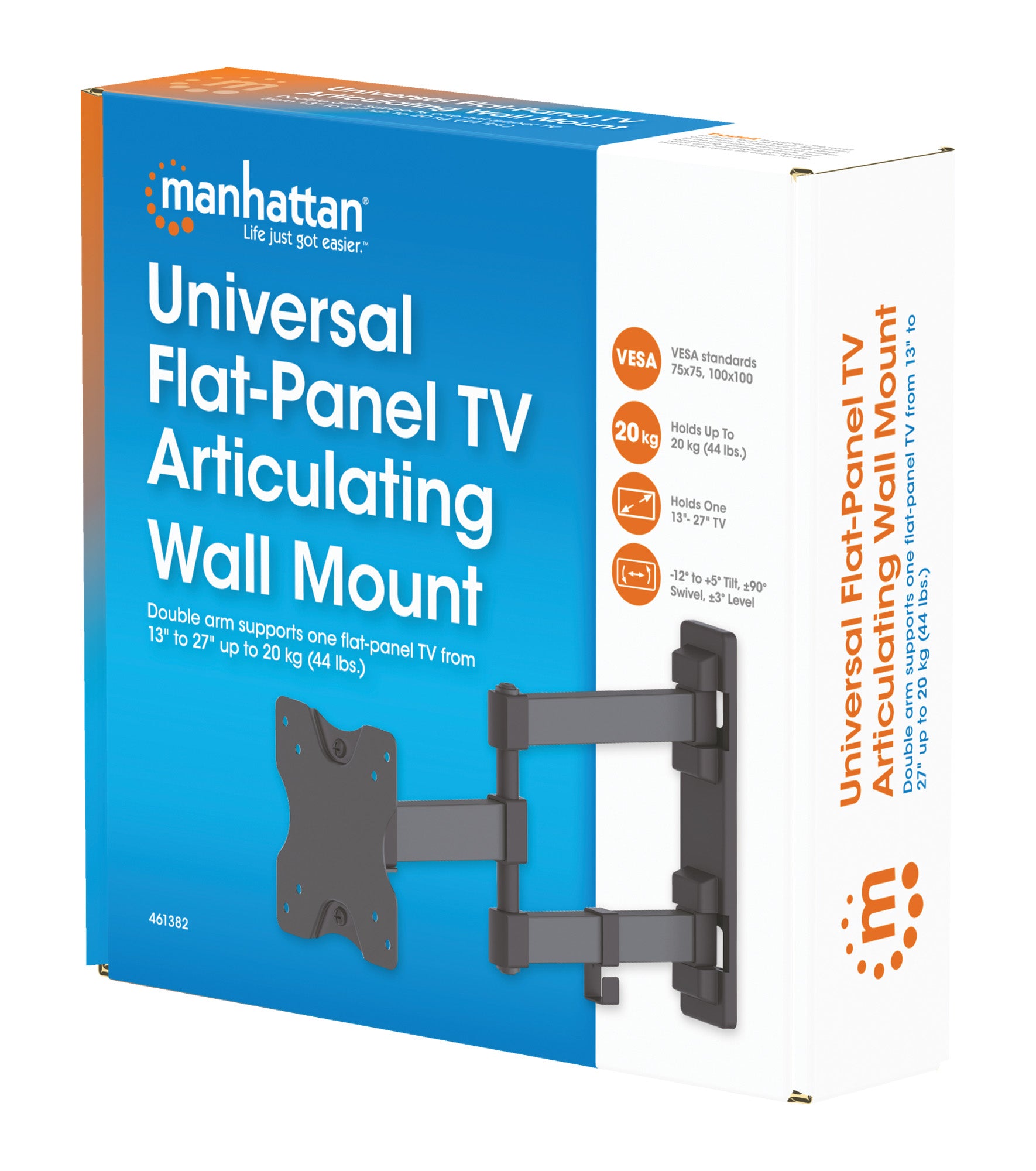 Universal Flat-Panel Articulating TV Wall Mount Packaging Image 2