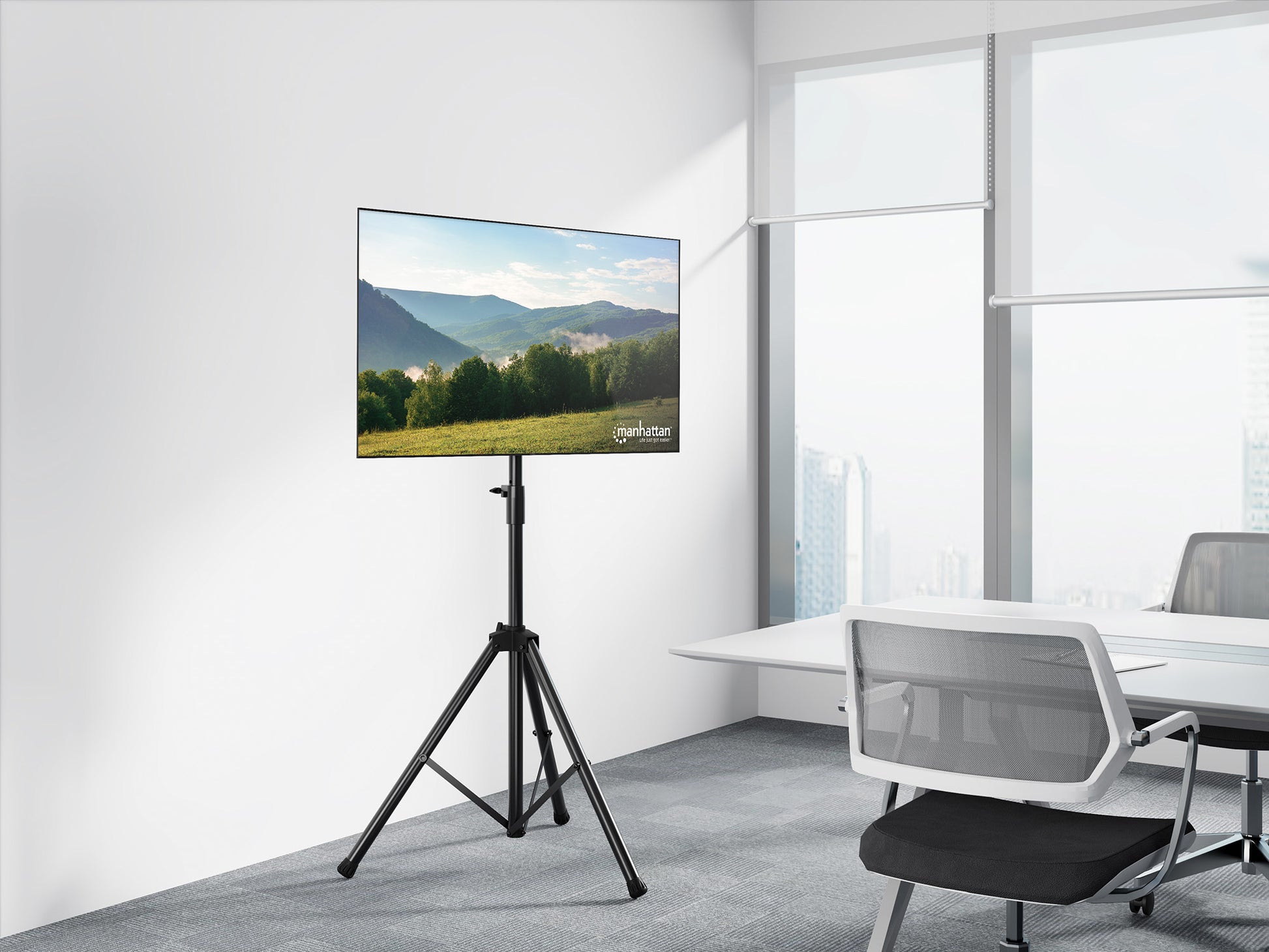 Universal Portable TV Mount Tripod, for 37" to 70" Displays Image 9