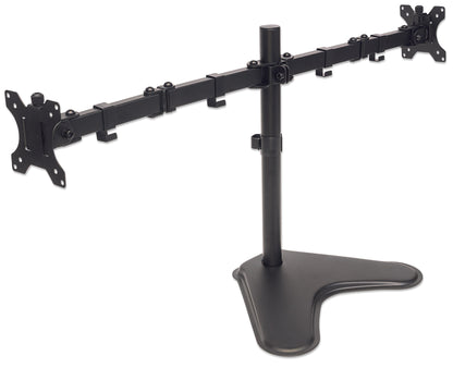 Dual Monitor Stand with Double-Link Swing Arms, for 13" to 32" Displays Image 3