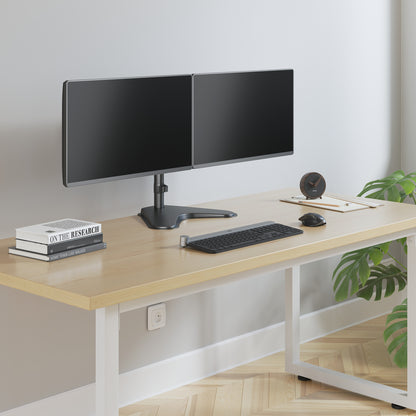 Dual Monitor Stand with Double-Link Swing Arms, for 13" to 32" Displays Image 9