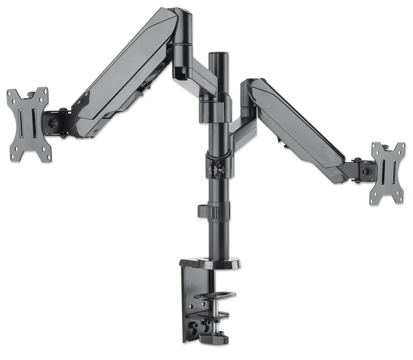 Universal Gas Spring Monitor Mount with Height-Adjustable Arms, for 17" to 32" Displays Image 4