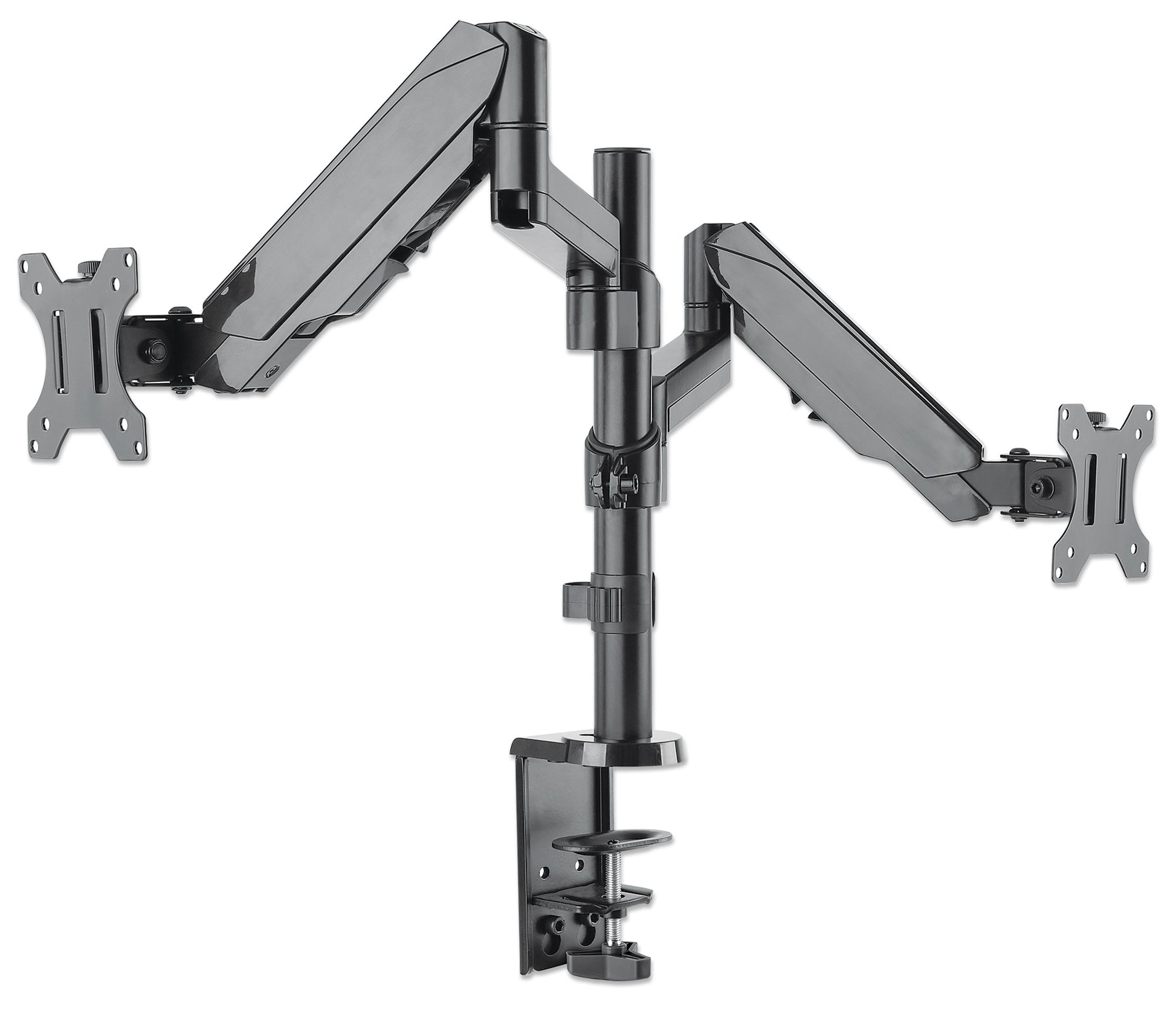 Universal Gas Spring Monitor Mount with Height-Adjustable Arms, for 17" to 32" Displays Image 4