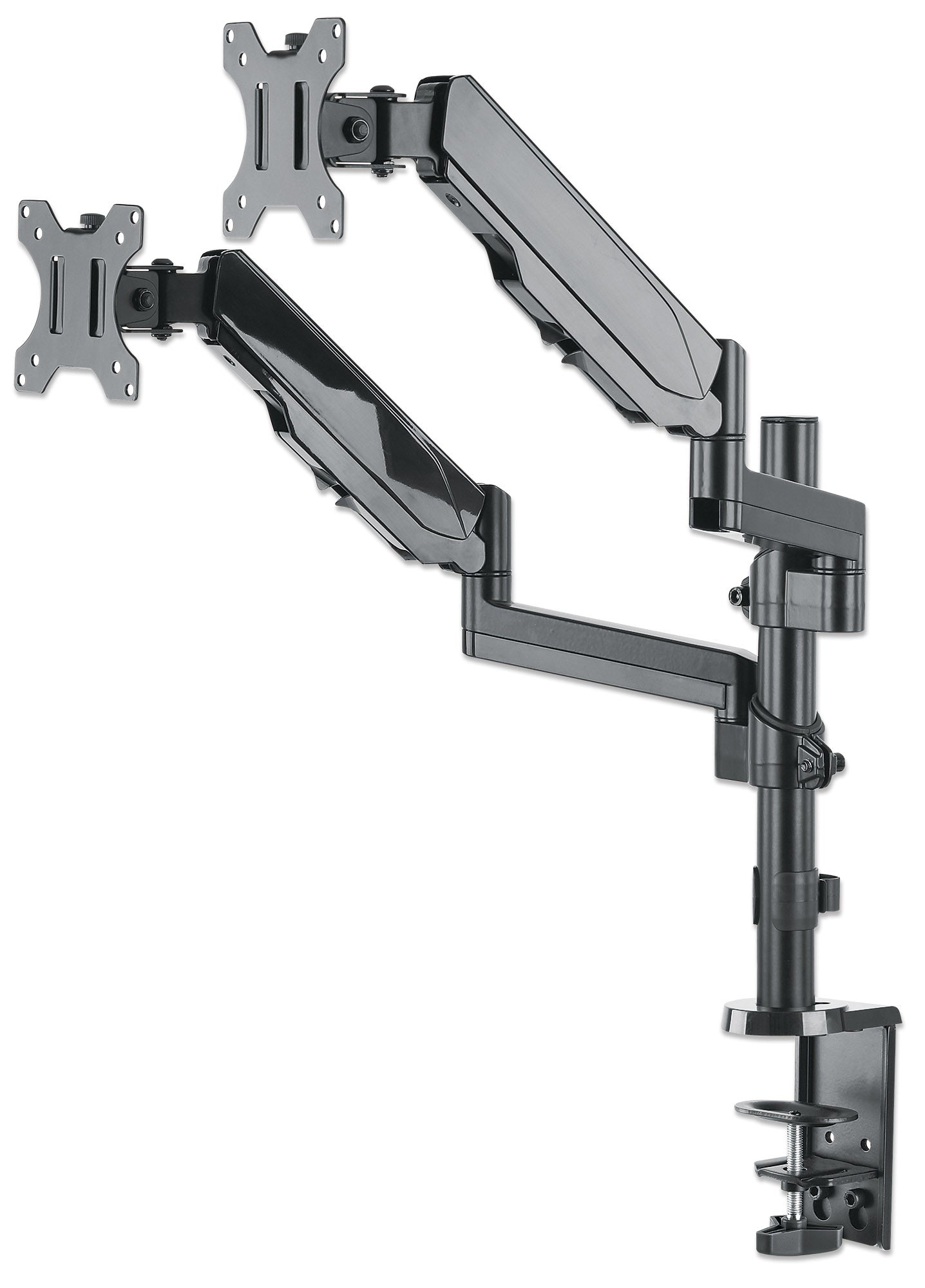 Universal Gas Spring Monitor Mount with Height-Adjustable Arms, for 17" to 32" Displays Image 5