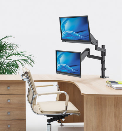 Universal Gas Spring Monitor Mount with Height-Adjustable Arms, for 17" to 32" Displays Image 7