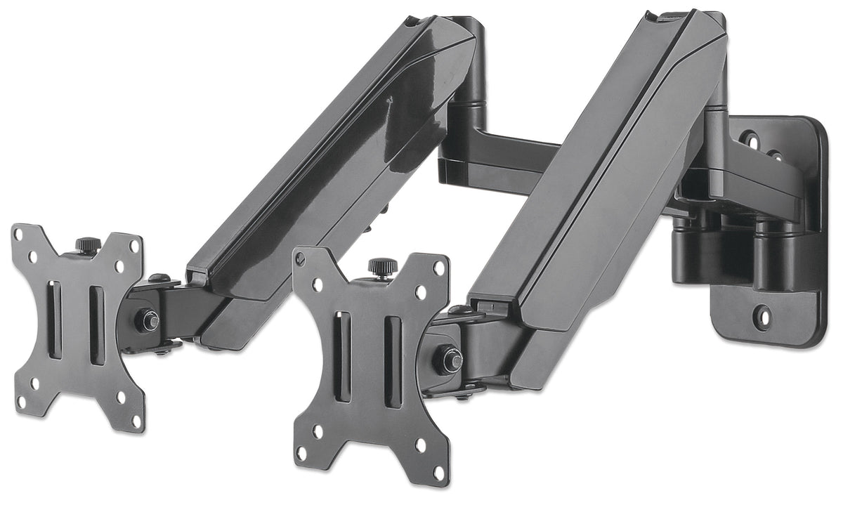 Universal Gas Spring Dual Monitor Wall Mount Image 1