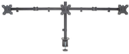 Triple Monitor Mount with Center Mount and Double-Link Swing Arms, for 13" to 27" Displays Image 5