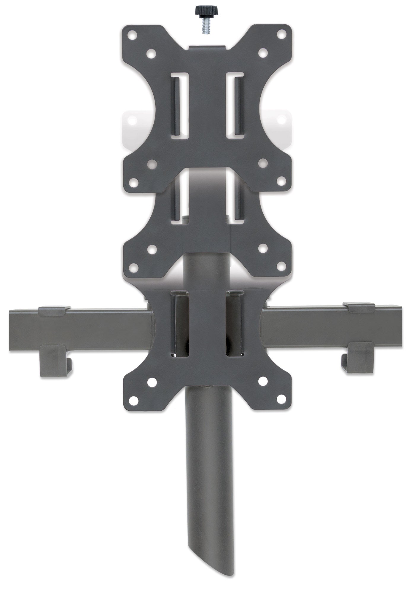 Triple Monitor Mount with Center Mount and Double-Link Swing Arms, for 13" to 27" Displays Image 7