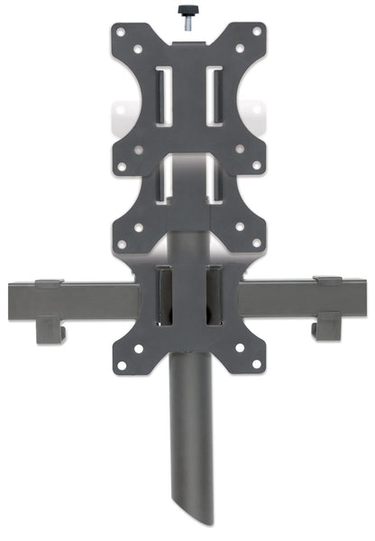 Triple Monitor Mount with Center Mount and Double-Link Swing Arms, for 13" to 27" Displays Image 7
