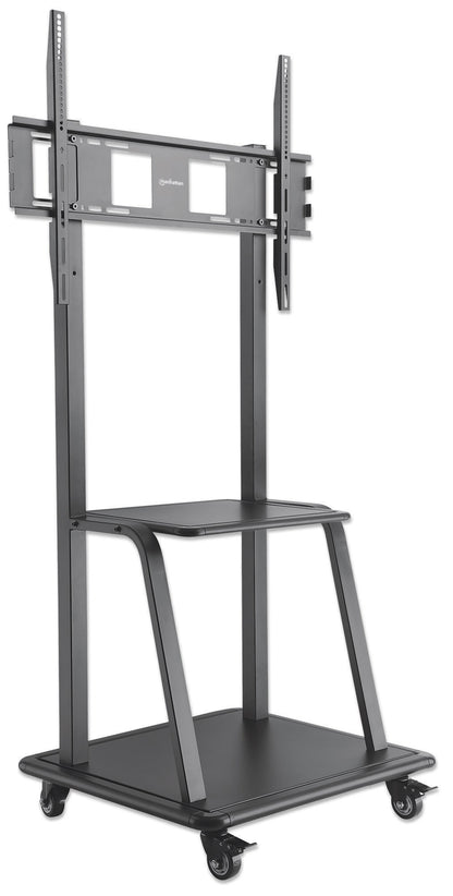 Ultra Heavy-Duty Height-Adjustable TV Cart, for 37" to 100" Displays Image 3
