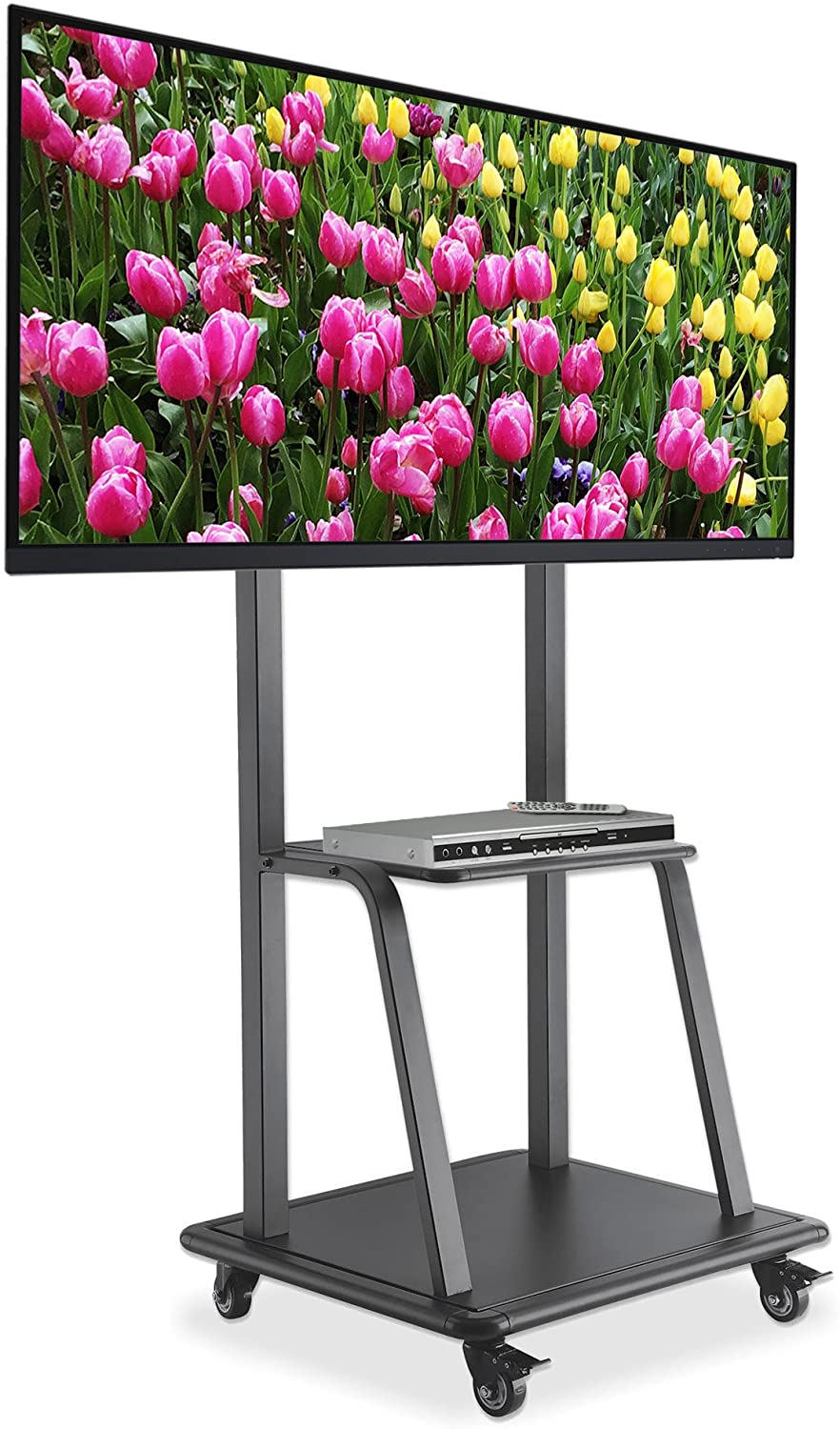 Ultra Heavy-Duty Height-Adjustable TV Cart, for 37" to 100" Displays Image 6