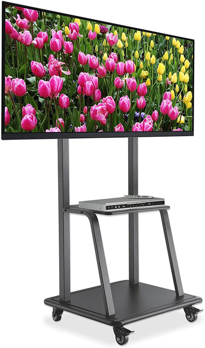 Ultra Heavy-Duty Height-Adjustable TV Cart, for 37" to 100" Displays Image 6