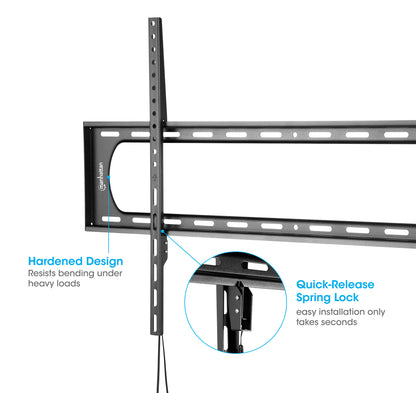 Heavy-Duty Low-Profile Large-Screen Fixed TV Wall Mount, for 60" to 120" Displays Image 7
