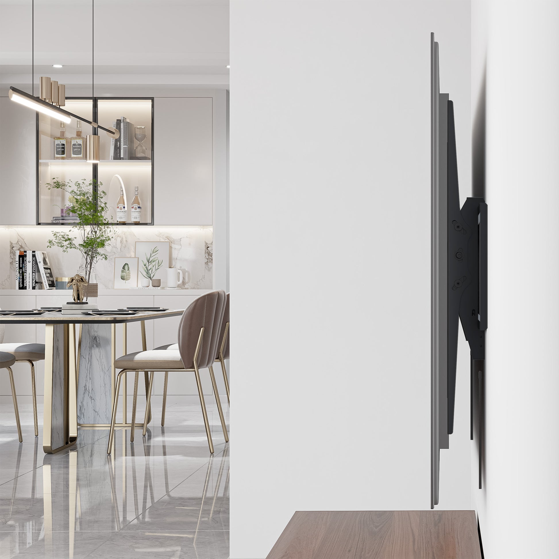 Heavy-Duty Large-Screen Tilting TV Wall Mount, for 60" to 120" Displays Image 12