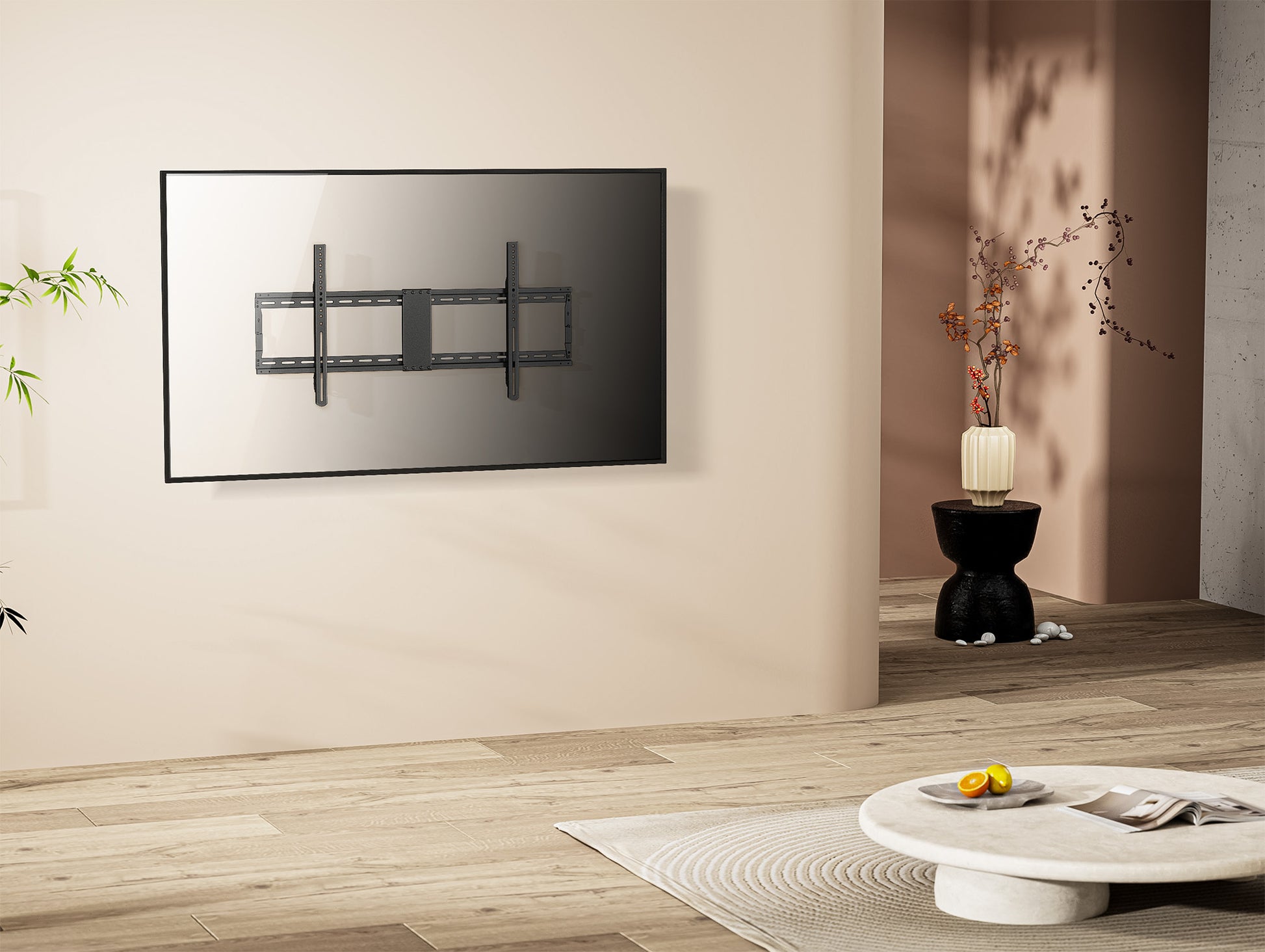 Low-Profile Fixed TV Wall Mount, for 43" to 100" Displays Image 9